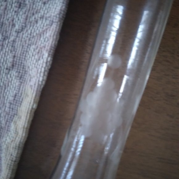 Vase, Flower, Vintage, Etched, Footed - Picture 3 of 9